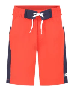 Hugo Boss Red Swim Boxer For Boy With Logo