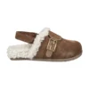 FENDI Brown Mules For Girl With Double F