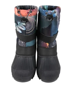 Molo Black Botts For Boy With Space Print -Golden Goose Store faa12205f0b64ec96a6419150300b980